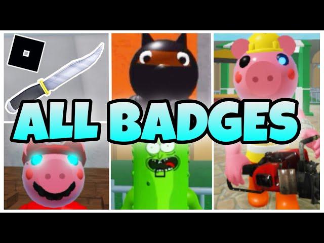 How to get ALL 5 BADGES in INFECTEDDEVELOPER’S PIGGY ROLEPLAY - ROBLOX