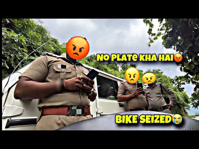 C@ught by Cops || socha ne tha aisa hoga|| Bike seized  || Kawa h2r