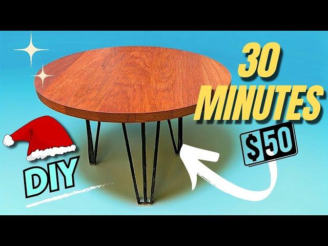 DIY $50 Coffee Table  - Easy 30 Minute Build for Christmas!