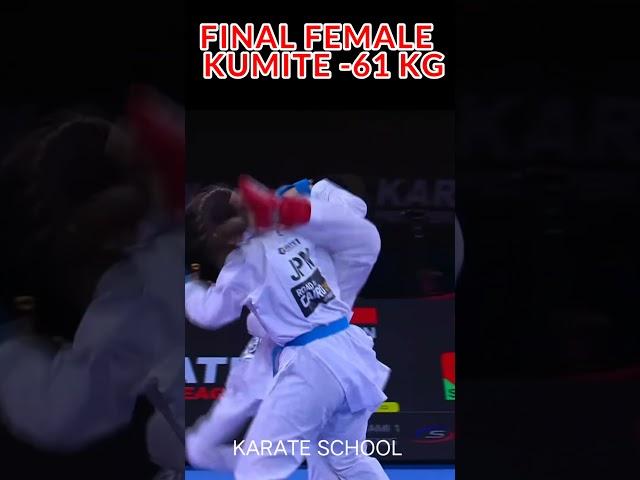 CHINA VS JAPAN | FINAL FEMALE KUMITE -61 KG | #shorts #karate