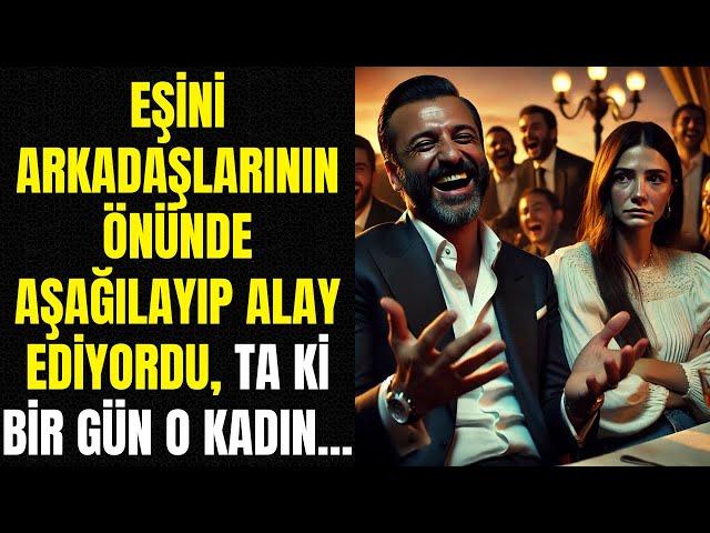 EŞİNİ ARKADAŞLARININ ÖNÜNDE AŞAĞILAYIP ALAY EDİYORDU, TA Kİ BİR GÜN O KADIN...