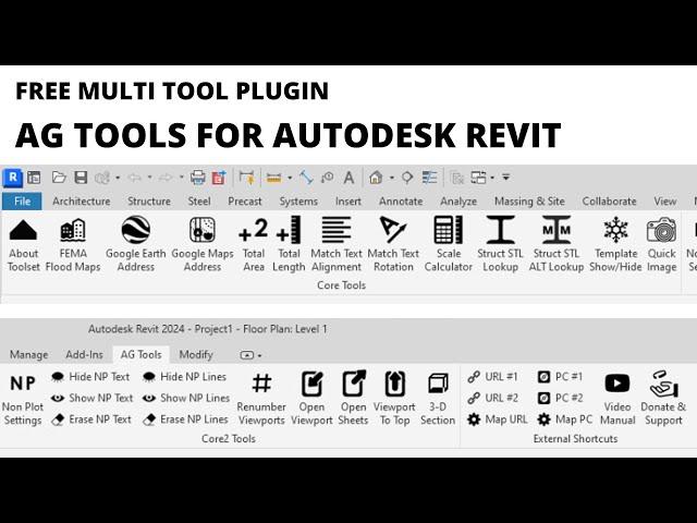 AG Tools Free Plugin for Autodesk Revit - 6 Latest Tools Demonstration