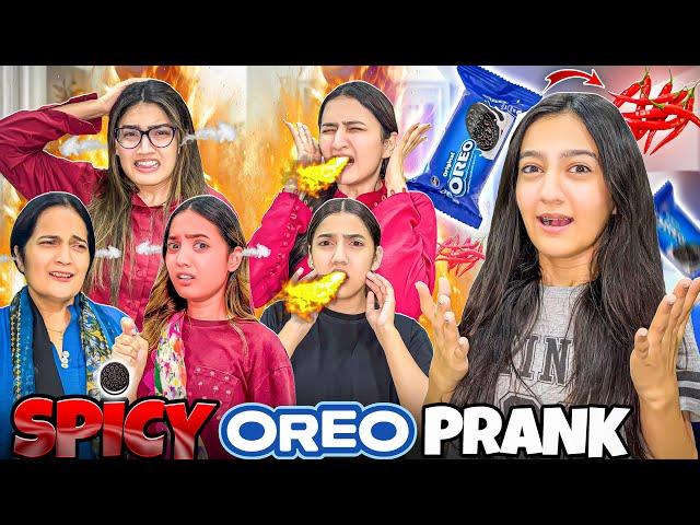 Spicy Oreo Prank With My Family | Sabki Halat khraab Hogai |Hot  Chili️| Rabia Faisal|Sistrology