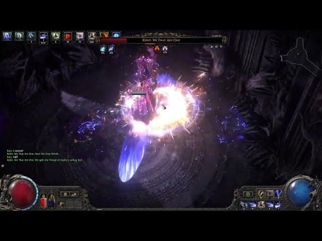 Path of Exile 2 Xesht, We That Are One MAX difficult vs Five Flicks Unbound Invoker Build