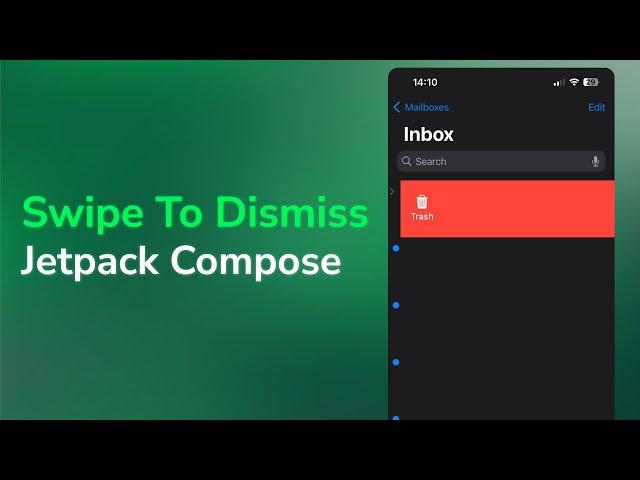 Remove Items By Swiping - Swipe To Dismiss Jetpack Compose