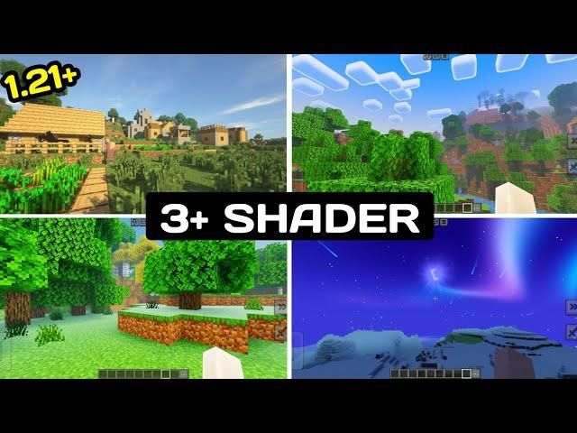 Top 3+ Shader For Minecraft PE 1.21+ | Best Shader For MCPE 1.21+ | 100% Working 4GB