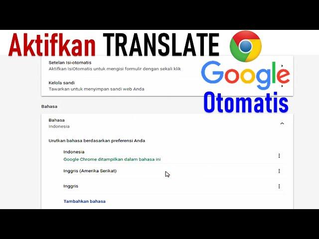 CARA AKTIFKAN TRANSLATE GOOGLE DI CHROME OTOMATIS