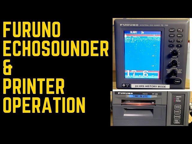 FURUNO FE 700 ECHOSOUNDER EXPLAINED IN DETAIL