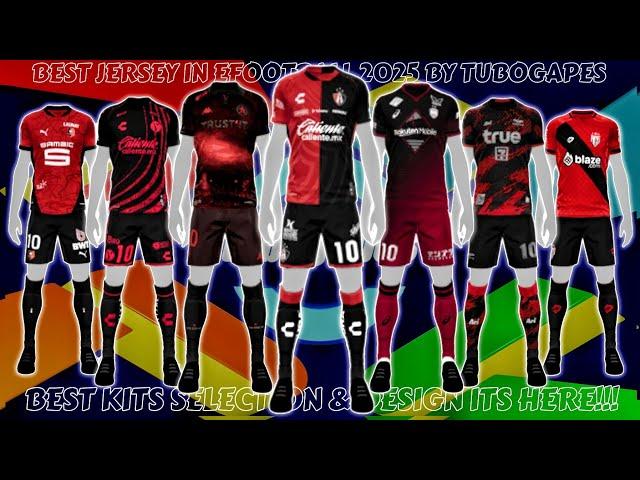 New Kits! Top Black Red Kits In eFootball 2025 Mobile