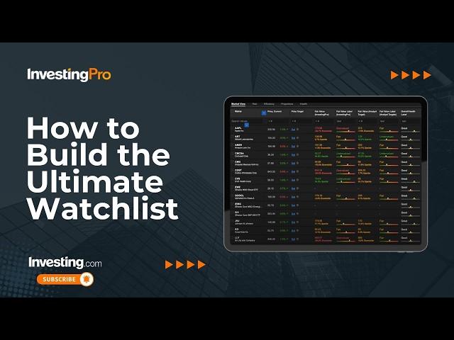 Build Your First Stock Watchlist in Minutes | InvestingPro Tutorial