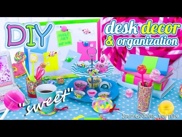 DIY Desk Decor And Organization Ideas In Candy Style – How To Make Your Desk Looks Sweet