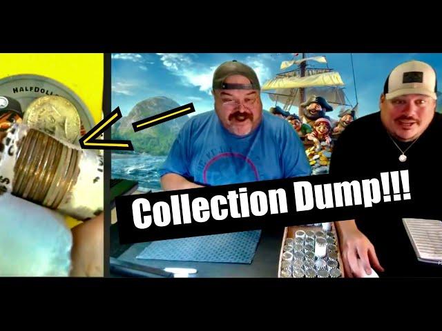 SILVER COIN COLLECTION DUMPED AT THE BANK!