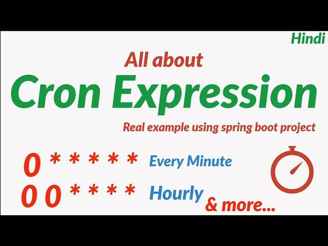 Cron Expression Tutorial | Cron Expression in Java | Writing Cron Expression | Live Project Demo.