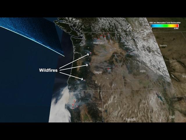 CATS instrument aboard the ISS studies wildfires from space