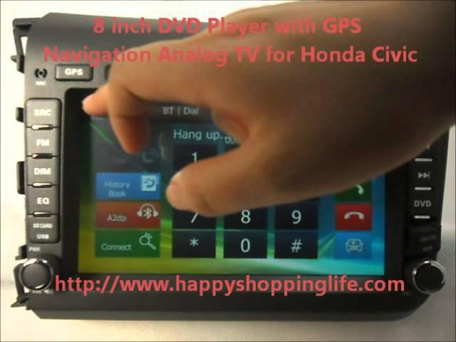 Honda Civic In Dash GPS Navigation DVD - Happyshoppinglife