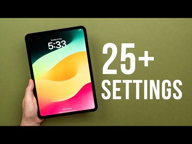 25 iPad Settings You NEED to Change Immediately! (2024)