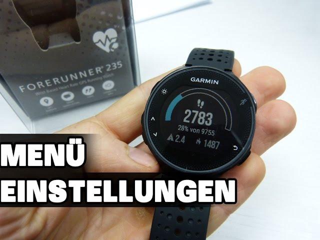 Garmin Forerunner 235: Menüführung & Einstellungen [deutsch]