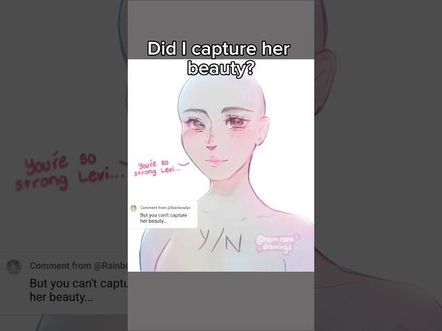 Guys did I capture her beauty #yn #aot #funny #art #digitalart #artist #anime #trending #fyp #levi