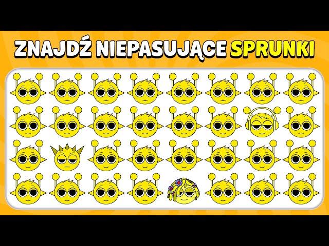  Znajdź Niepasujące Emoji - Edycja Sprunki Incredibox  | Quiz Pszczoła