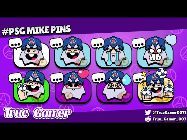 PSG Mike Bütün Pinler | @TrueGamer007 - BRAWL STARS