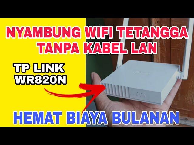 CARA PARALEL WIFI TANPA KABEL LAN , MEMPERLUAS JARINGAN WIFI MENGUATKAN WIFI YG LEMAH MODE EXTENDER