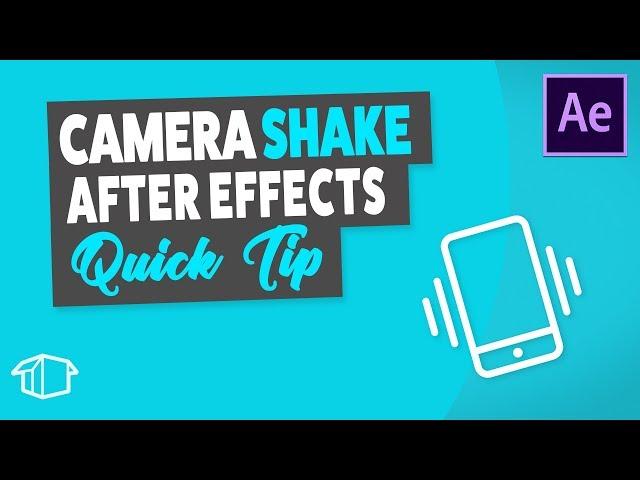 Add Camera Shake to video - After Effects Quick Tip Tutorial
