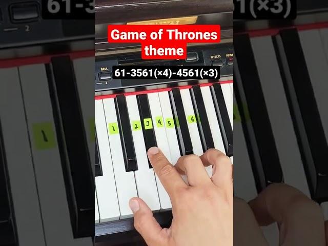 Game of Thrones (theme song) - piano tutorial