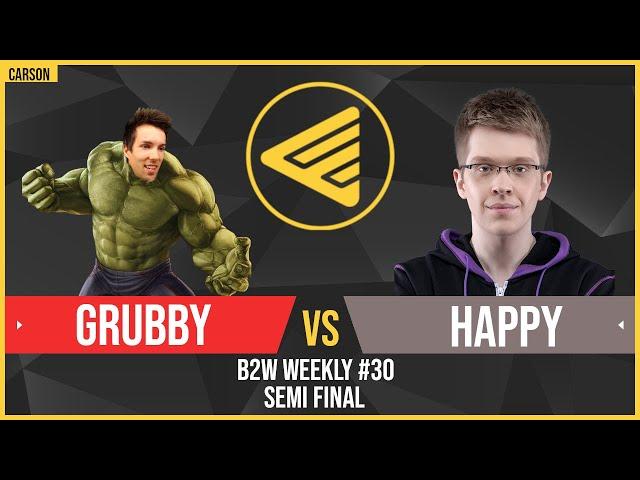 WC3 - [ORC] Grubby vs. Happy [RDM] - Semifinal - B2W Weekly Cup #30