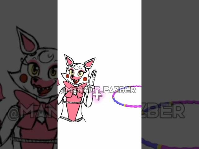 Mangle +..... (part 7 ) #fnaf #fnaf2 #mangle #toyfoxy #manglefazber