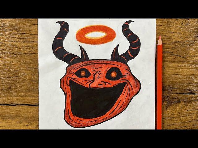 How to draw troll face easy step-by-step | drawing tutorial | creepy drawing tutorial