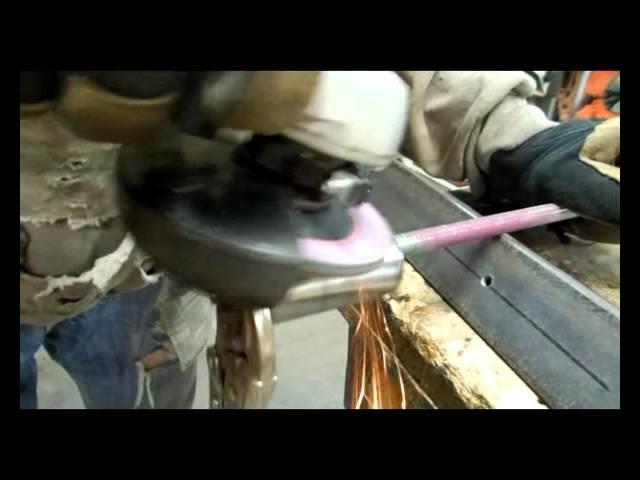 Grinding Round Tubing Table Legs Welding Prepwork