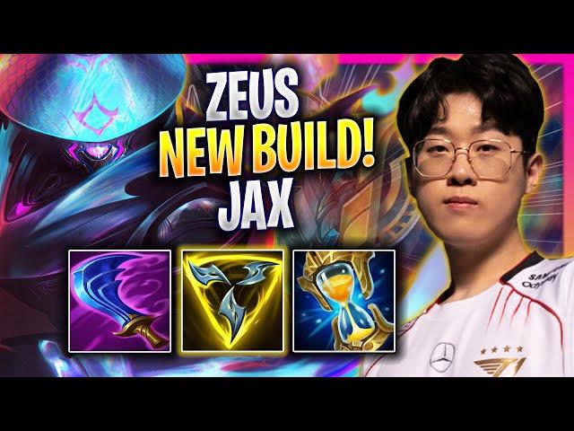 ZEUS TRIES NEW JAX BUILD IN EUW SOLOQ! - T1 Zeus Plays Jax TOP vs Sett! | Bootcamp 2024