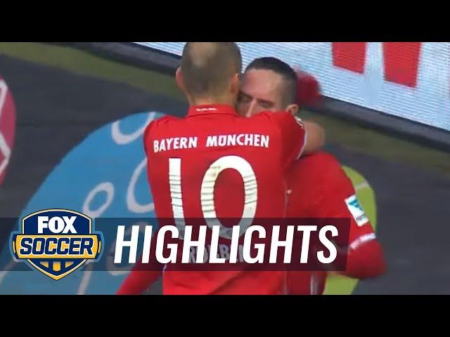 Robben puts Bayern in front with great upper 90 strike | 2016-17 Bundesliga Highlights