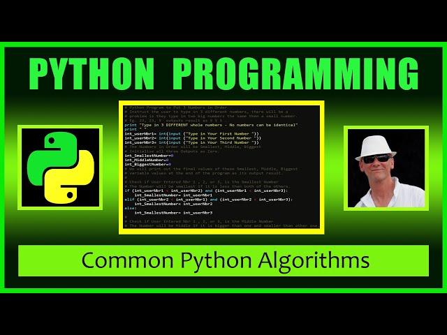 Algorithms and How to Program in Python for Beginners