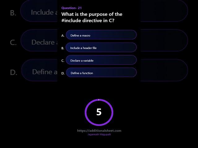 What is the purpose of the include directive in C