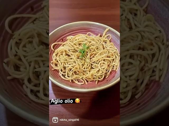 How to make Aglio olio - recipe in description & message 