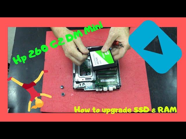 How to Upgrade SSD RAM Hp 260 G2 DM Desktop Mini disassembly