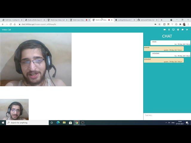 Build a Multi User ZOOM Clone Video Calling Conference Chat in Node.js Using Socket.io and WebRTC