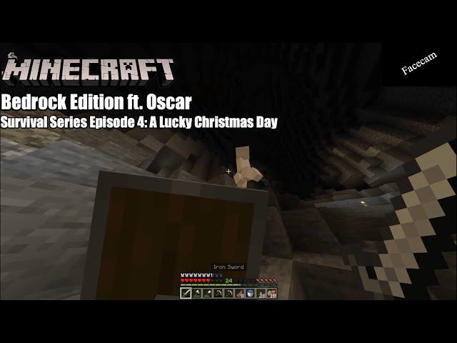 Minecraft Bedrock Survival Series Ft. Oscar Episode 4: A Lucky Christmas Day