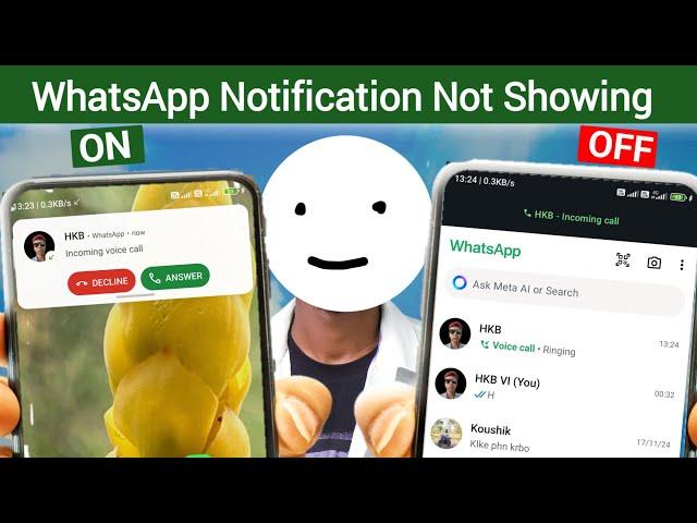 WhatsApp Video Call Not Showing on Home Screen  WhatsApp Notification Problem Solved