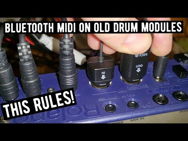 LEKATO Wireless MIDI, Bluetooth and WIFI, add Bluetooth MIDI to your old Drum Module!