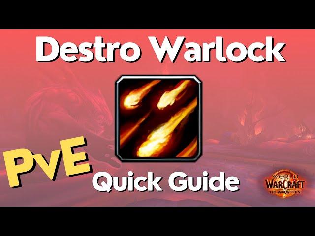 Destruction Warlock The War Within Guide - TWW Season 1