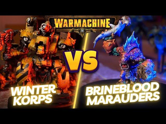 Warmachine battle report - Winter Korps [Savaryn] vs Brineblood Marauders [Ragemonger]