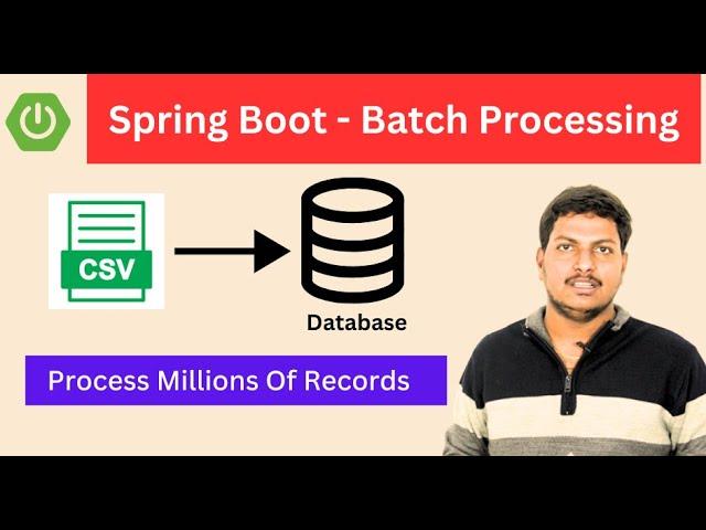 Spring Batch Processing : A Comprehensive Step-by-Step Tutorial