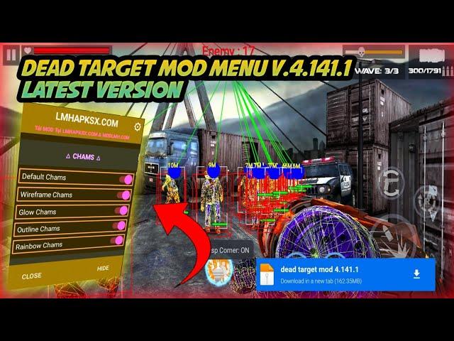 Dead Target Mod menu Version - 4.141.4 Multihack 2024