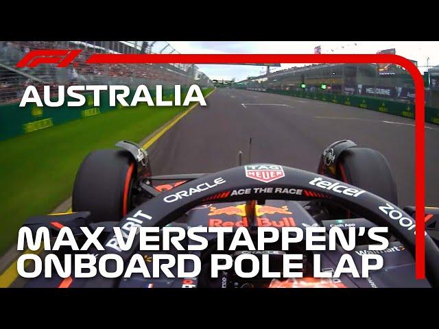 Max Verstappen's Pole Lap | 2023 Australian Grand Prix | Pirelli