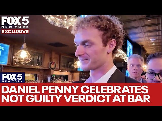 Daniel Penny celebrates not guilty verdict at NYC bar | Exclusive