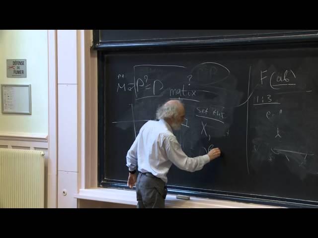 Mikhael Gromov - 1/4  Mathematical Structures arising from Genetics and Molecular Biology