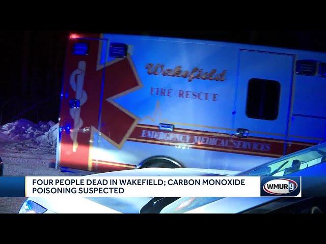 Four people dead in Wakefield; carbon monoxide poisonings suspected