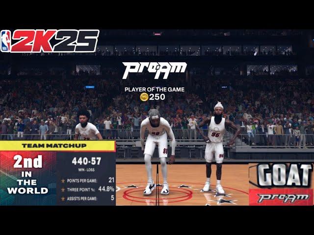 NBA 2K25 Comp Pro-Am "top tier team"